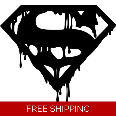 Superman Logo Drip Die Cut Vinyl Decal sticker Superman Logo Drip Die Cut Vinyl Decal sticker